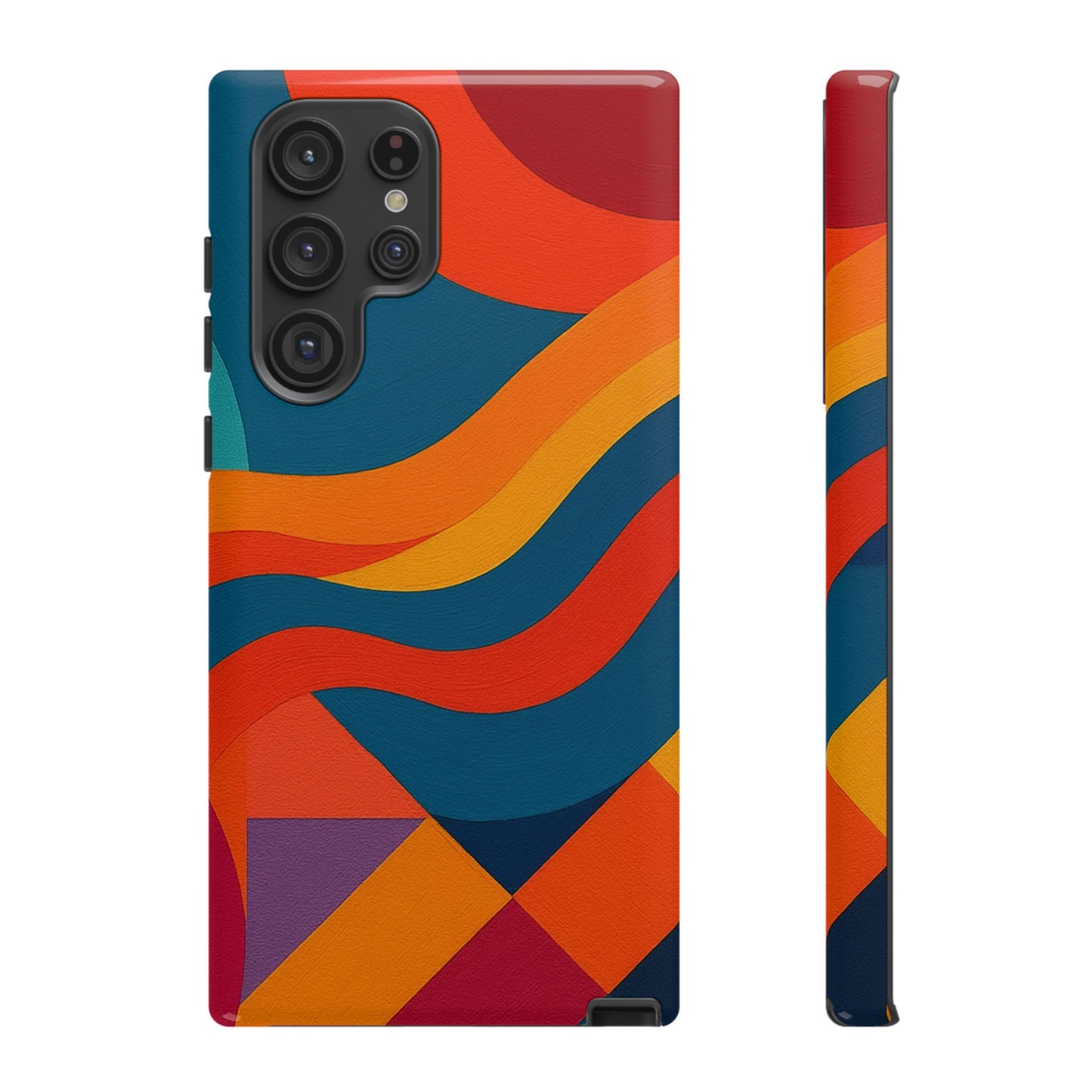 Vibrant Phone Case, Abstract Design Cover, Tough Cases for All Occasions, Stylish Gift for Tech Lovers, Modern Phone Accessories