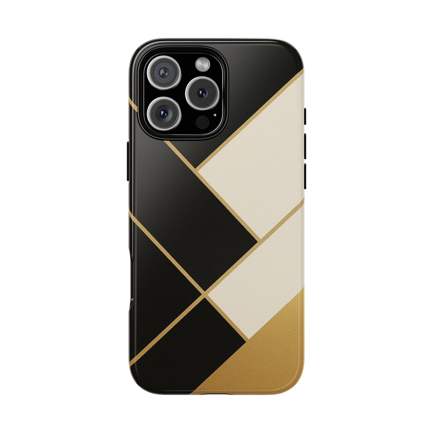 Chic Phone Case, Stylish Phone Cover, Geometric Design Case, Protective Mobile Case, Modern Phone Protector