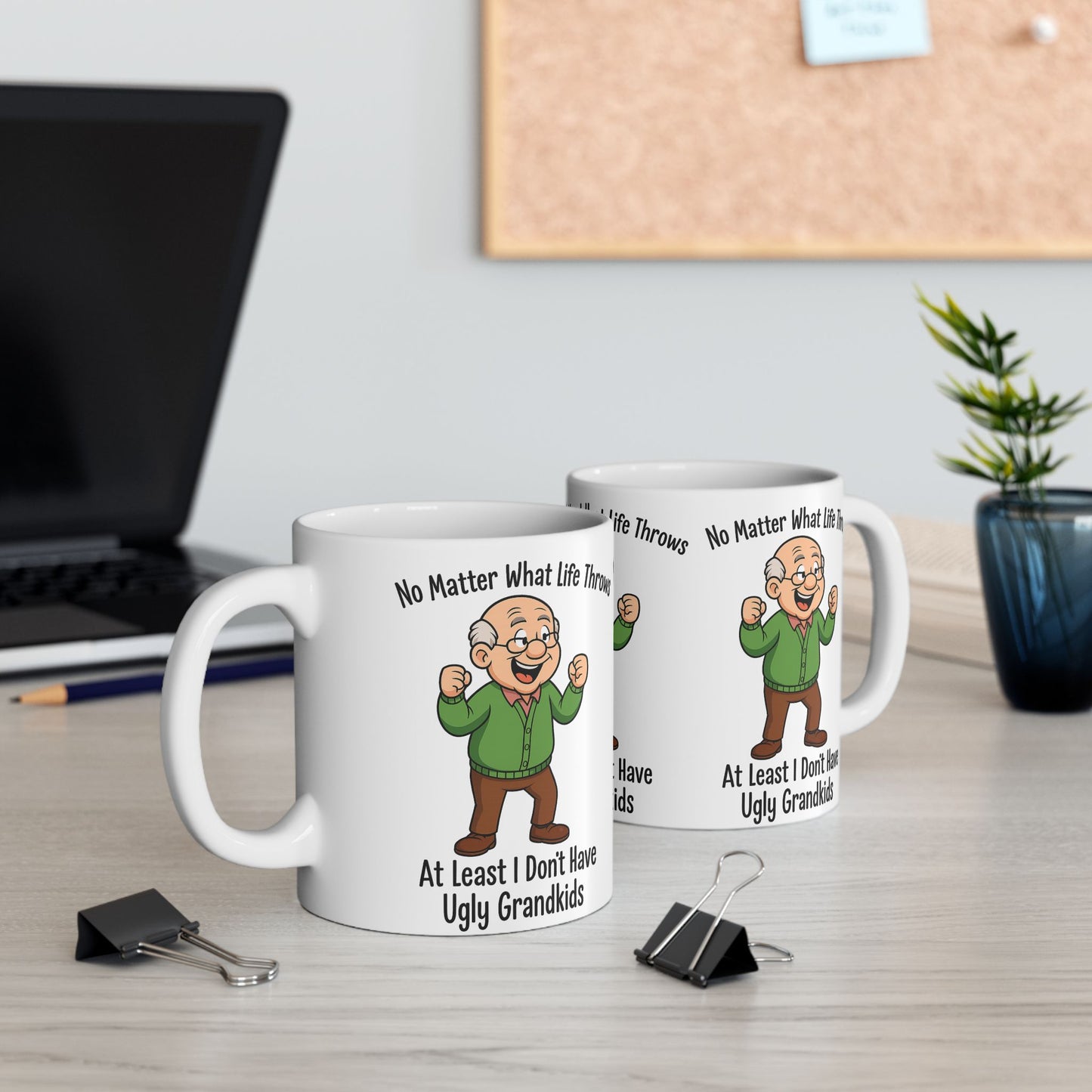 Humorous Grandpa Ceramic Mug - Funny Gift for Grandparents, Coffee Mug for Family, Birthday Gift, Holiday Present, Tea Cup