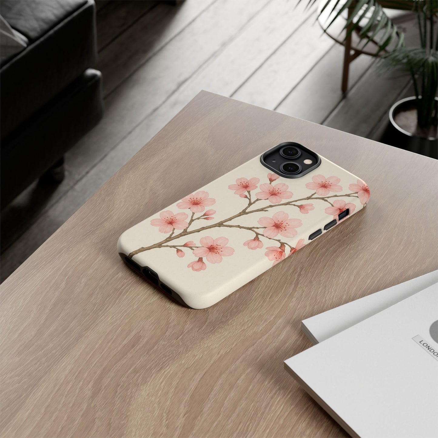 Cherry Blossom Phone Case, Floral Phone Cover, Tough Case for Gifts, Spring Decor, Cute Tech Accessories, Nature Lover's Gift