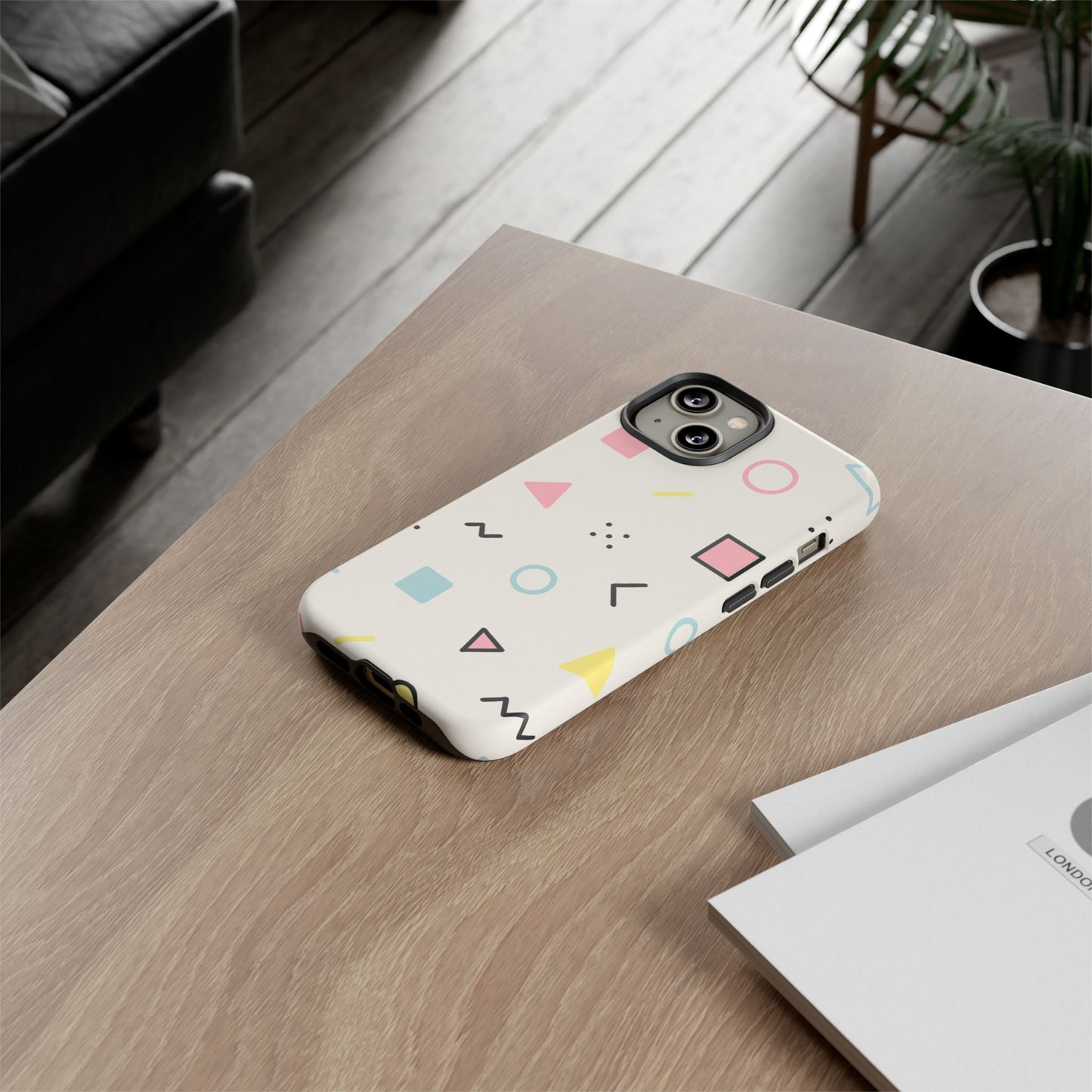 Geometric Phone Case - Stylish Tough Cases for Trendsetters, Unique Phone Covers, Modern Accessories, Gift Ideas for Her