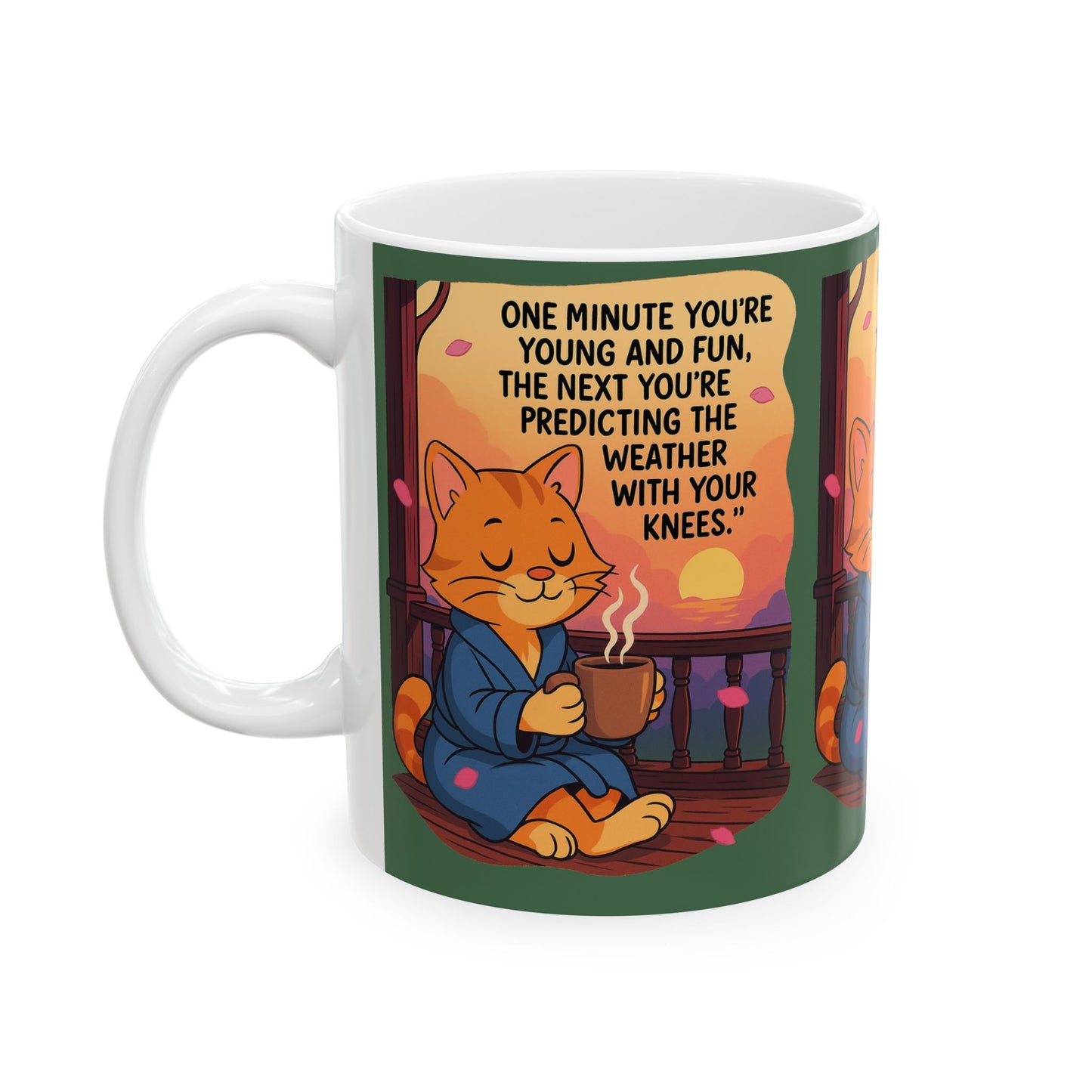 Cozy Cat Quote Ceramic Mug, Funny Gift, Cat Lover Mug, Home Decor, Tea and Coffee Cup, Perfect for Birthday or Holiday