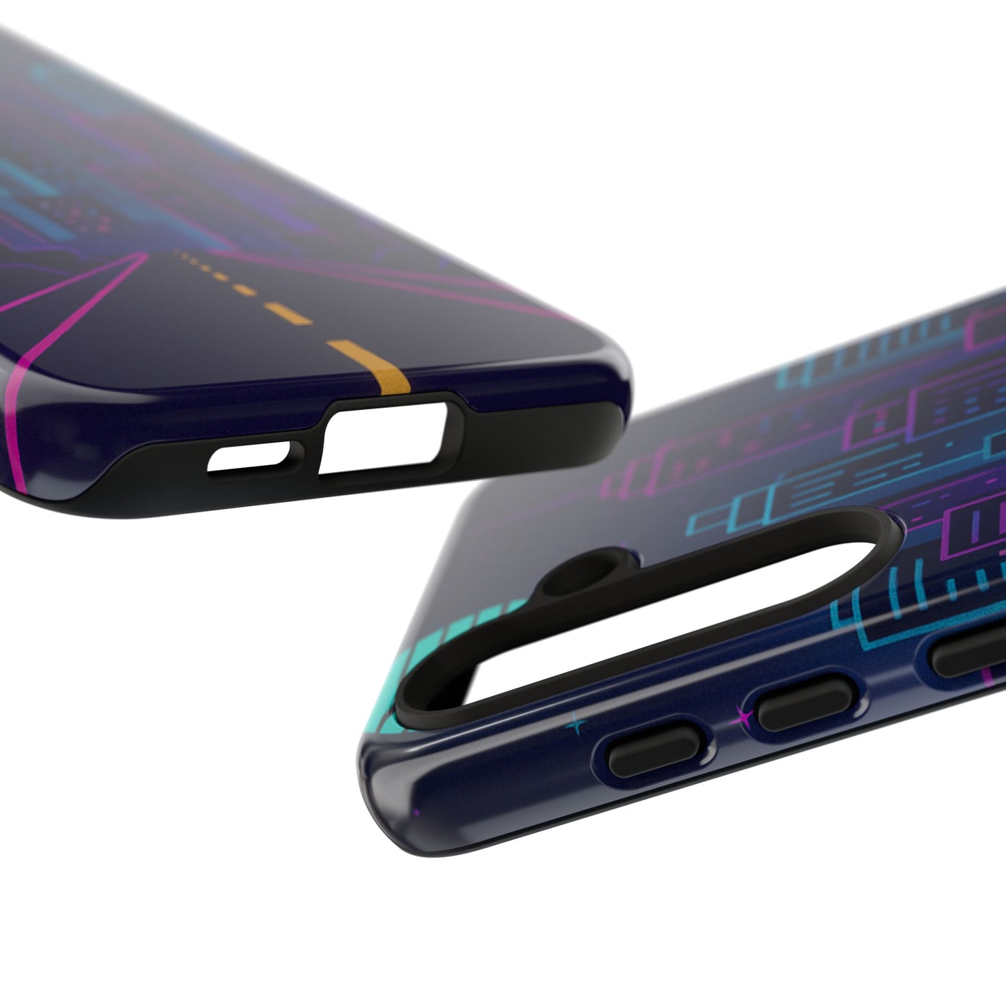Cityscape Phone Case, Tough Cases, Urban Style, Nighttime Vibe, Phone Cover, Gift for City Lovers, Modern Design