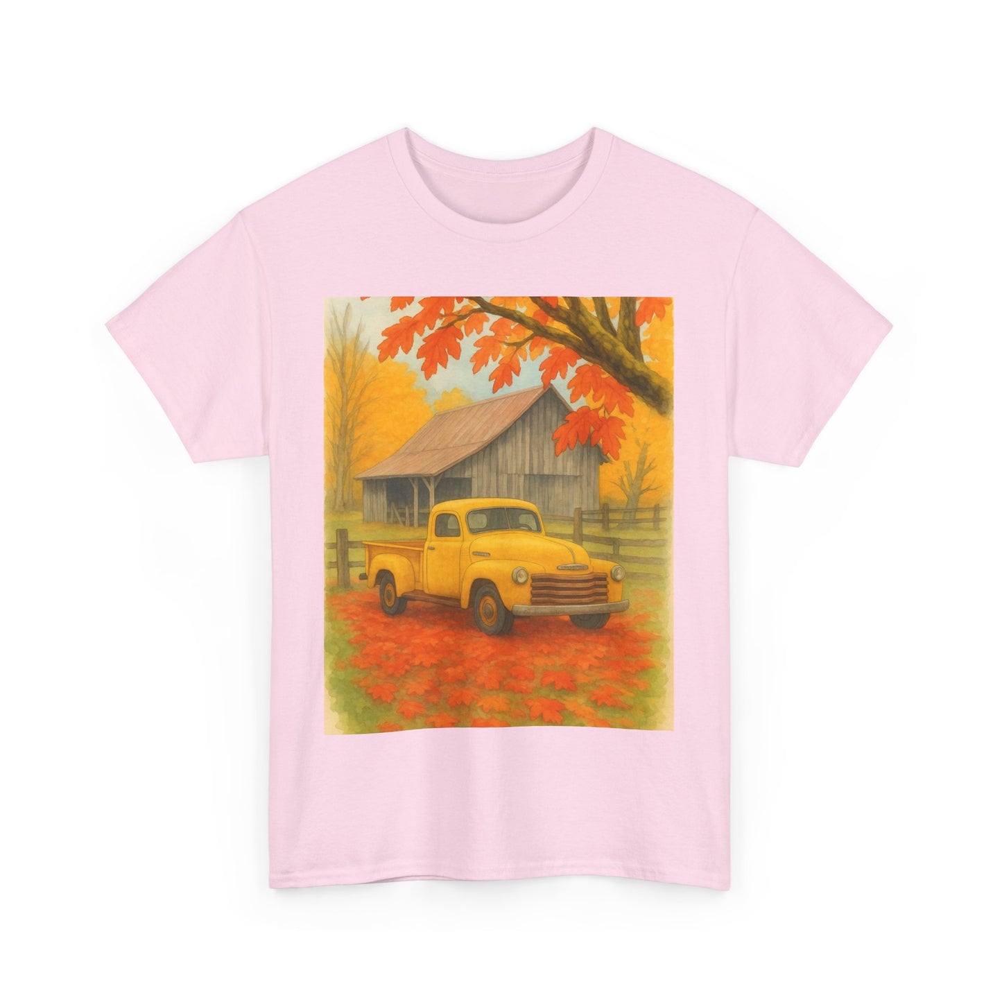 Autumn Vibes Unisex Heavy Cotton Tee, Fall Shirt, Vintage Truck Tee, Cozy [...]