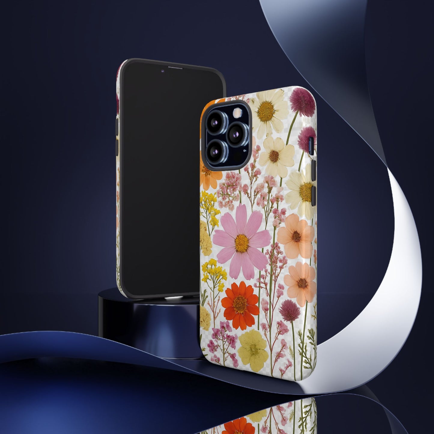 Floral Phone Case - Tough Cases, Stylish Protective Cover, Flower Design, Trendy Gift, Nature Lover Accessory, DRIED FLOWERS