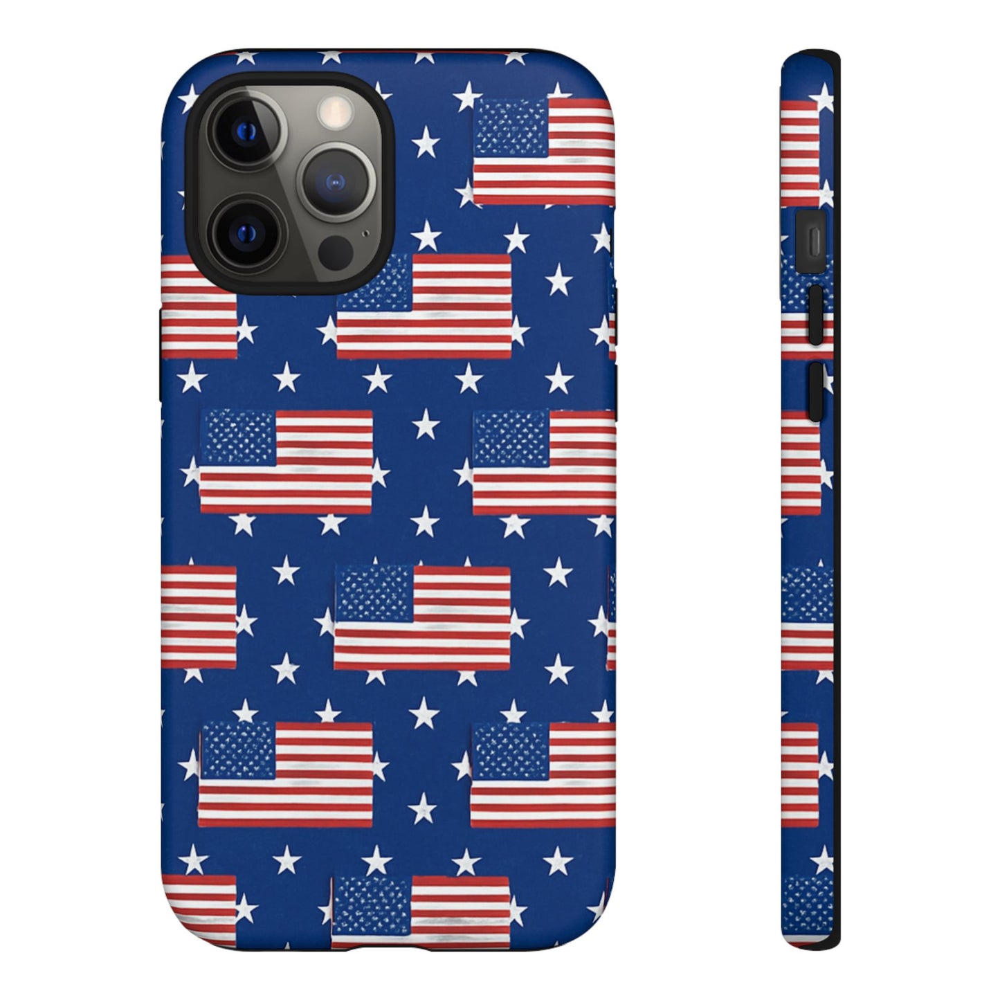 Patriotic Phone Case, Independence Day Accessories, American Flag Design, Star-Spangled Cover, Summer BBQ Gift