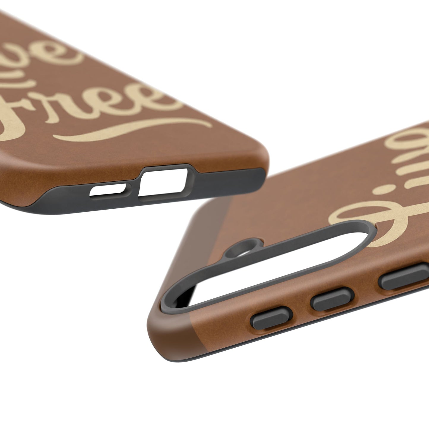 Live Free Phone Case, Tough Cases, Inspirational Phone Accessories, Gift for Adventurers, Customizable Design, Unique Tech Gifts