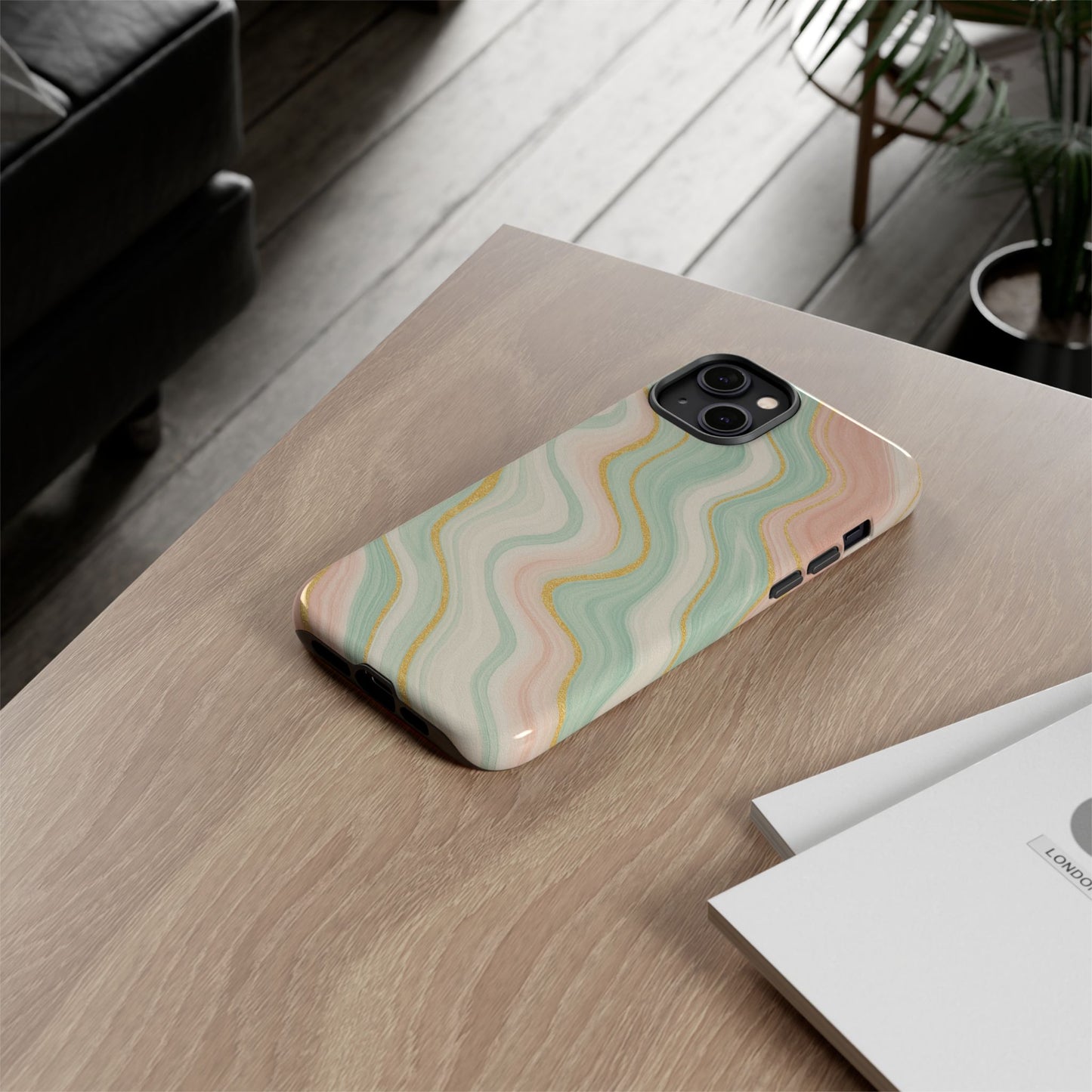 Stylish Phone Case with Abstract Design, Tough Cases for Trendy Protection, Unique Phone Accessories, Gift for Her, Modern Tech Style