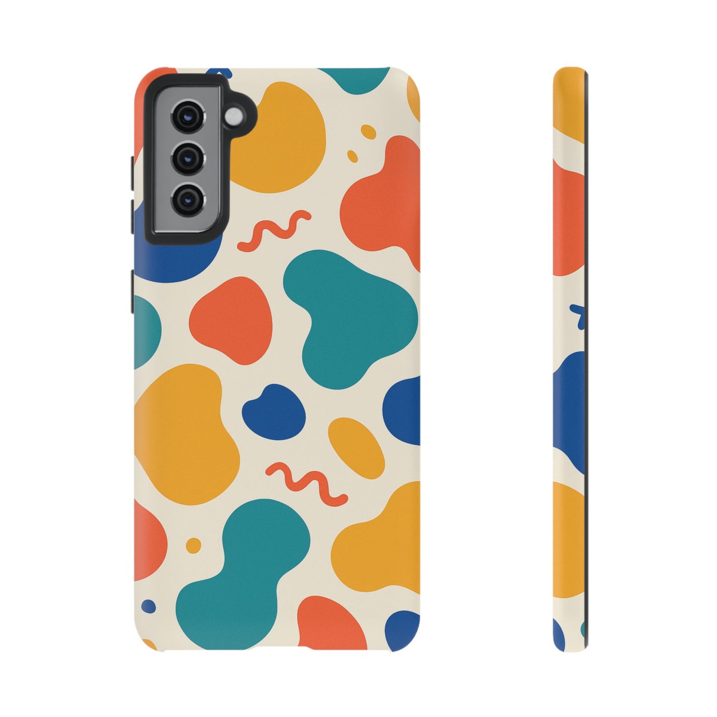 Colorful Phone Case with Abstract Design, Stylish Phone Cover, Trendy Tech Accessory for Her, Unique Gift Idea, Fun Patterned Case