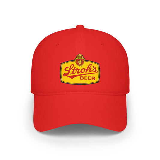 Vintage Stroh's Beer Low Profile Baseball Cap, Retro Cap, Gift for Beer Lovers, Casual Wear, Outdoor Accessory