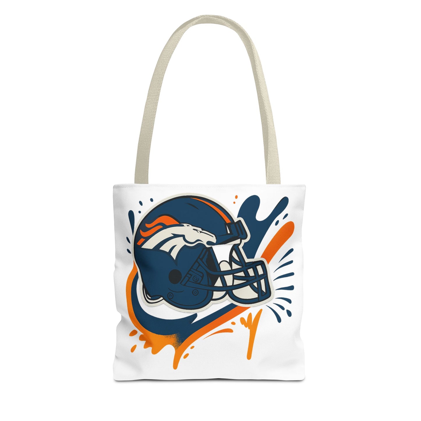 Denver Broncos Sports Tote Bag, Game Day Tote, Football Fan Gift, NFL Accessories, Team Spirit Bag, AOP Design