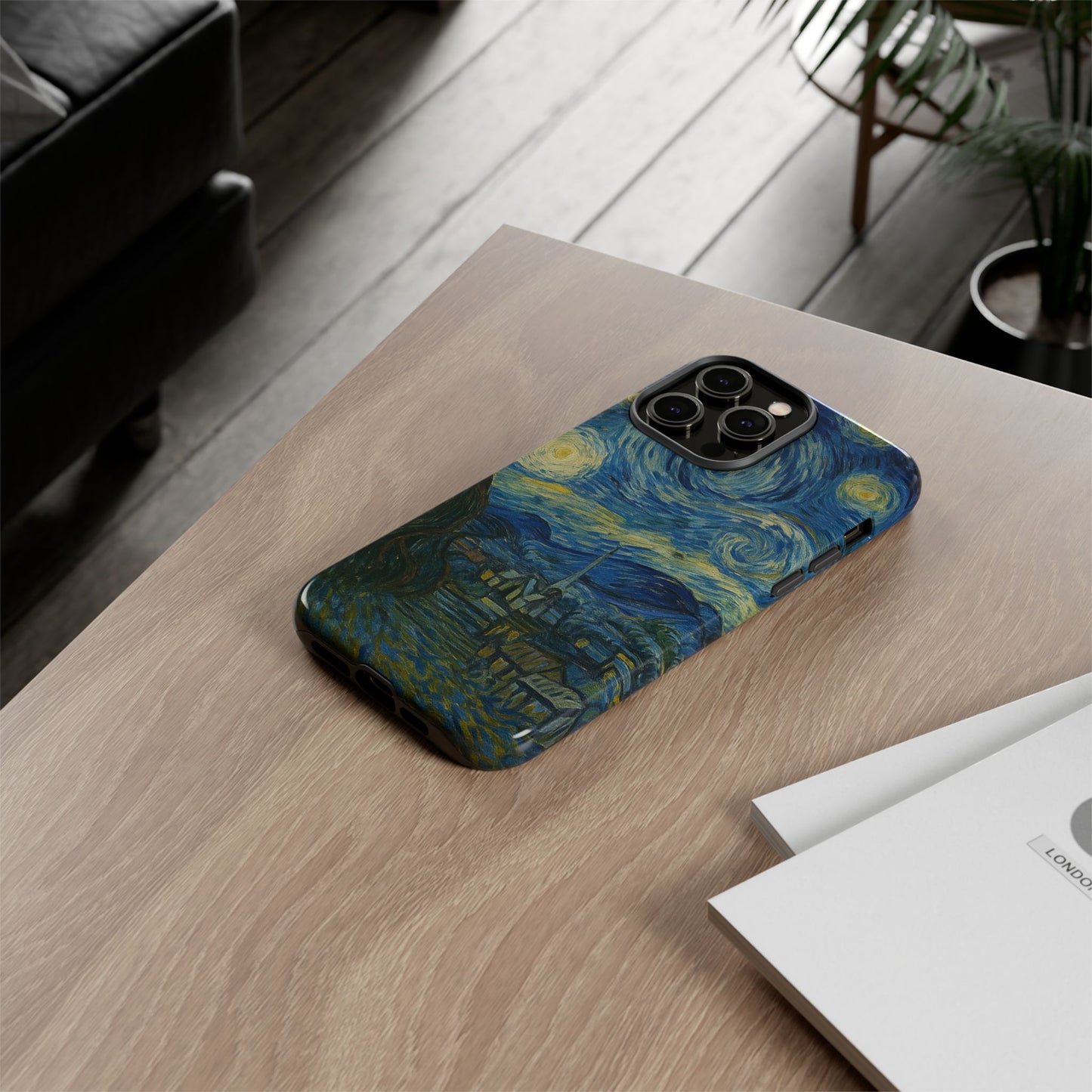Starry Night Phone Case, Artistic Cell Phone Cover, Gift for Art Lovers, Unique Phone Accessory, Birthday Gift for Him/Her, Tough Cases