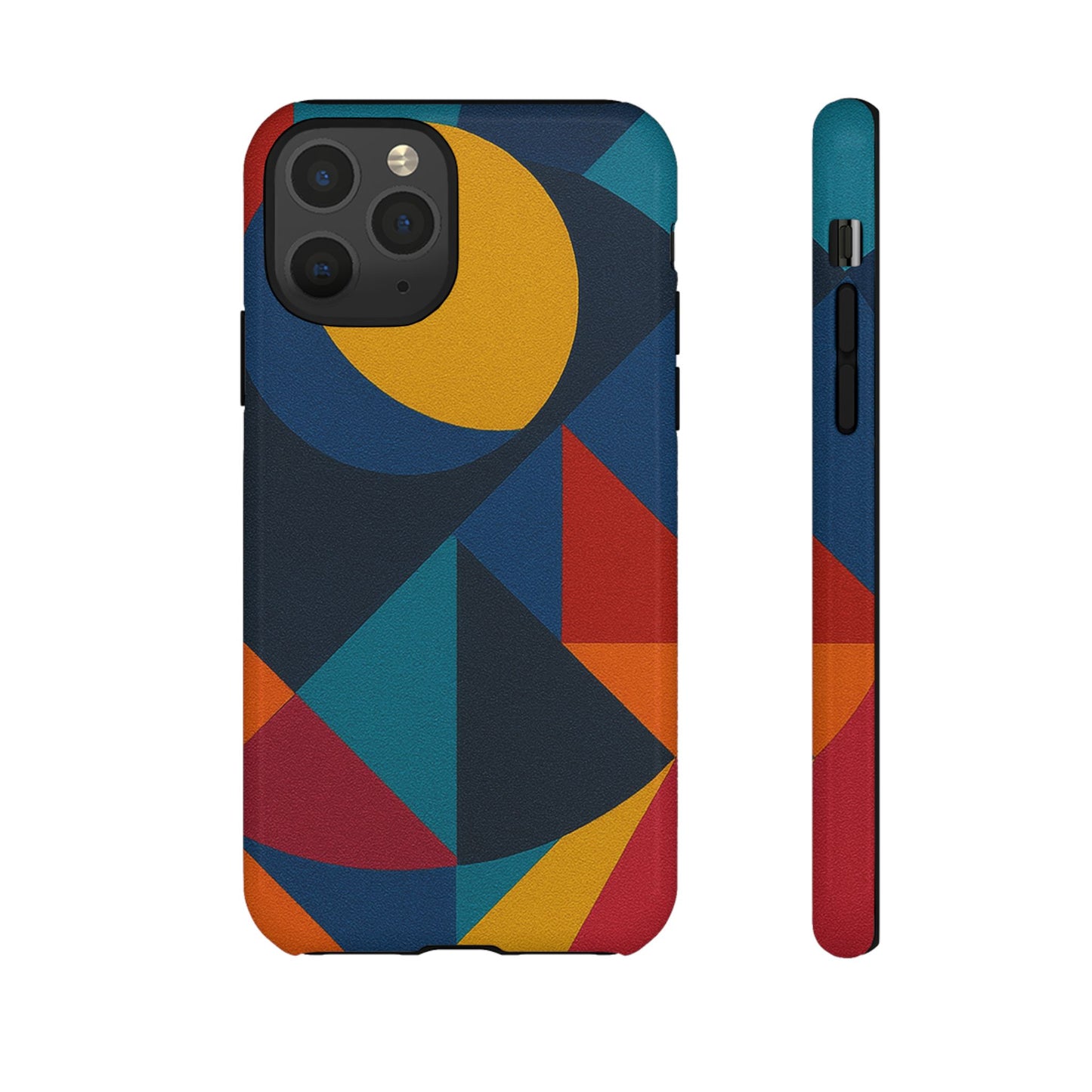 Vibrant Phone Case, Colorful Phone Cover, Geometric Design, Artistic Gift, Trendy Accessory, Vibrant Colors, Unique Design
