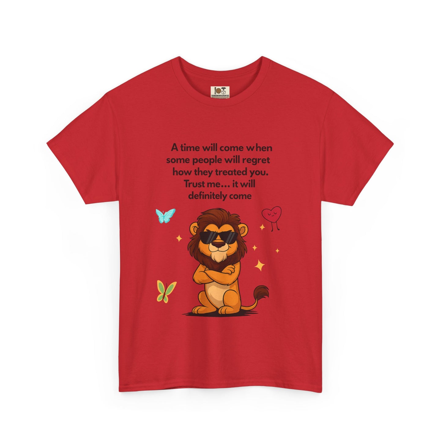 Empowering Lion Quote T-Shirt | Unisex Heavy Cotton Tee | Inspirational Graphic Tee, Gift for Friends, Motivational Apparel, Lion [...]