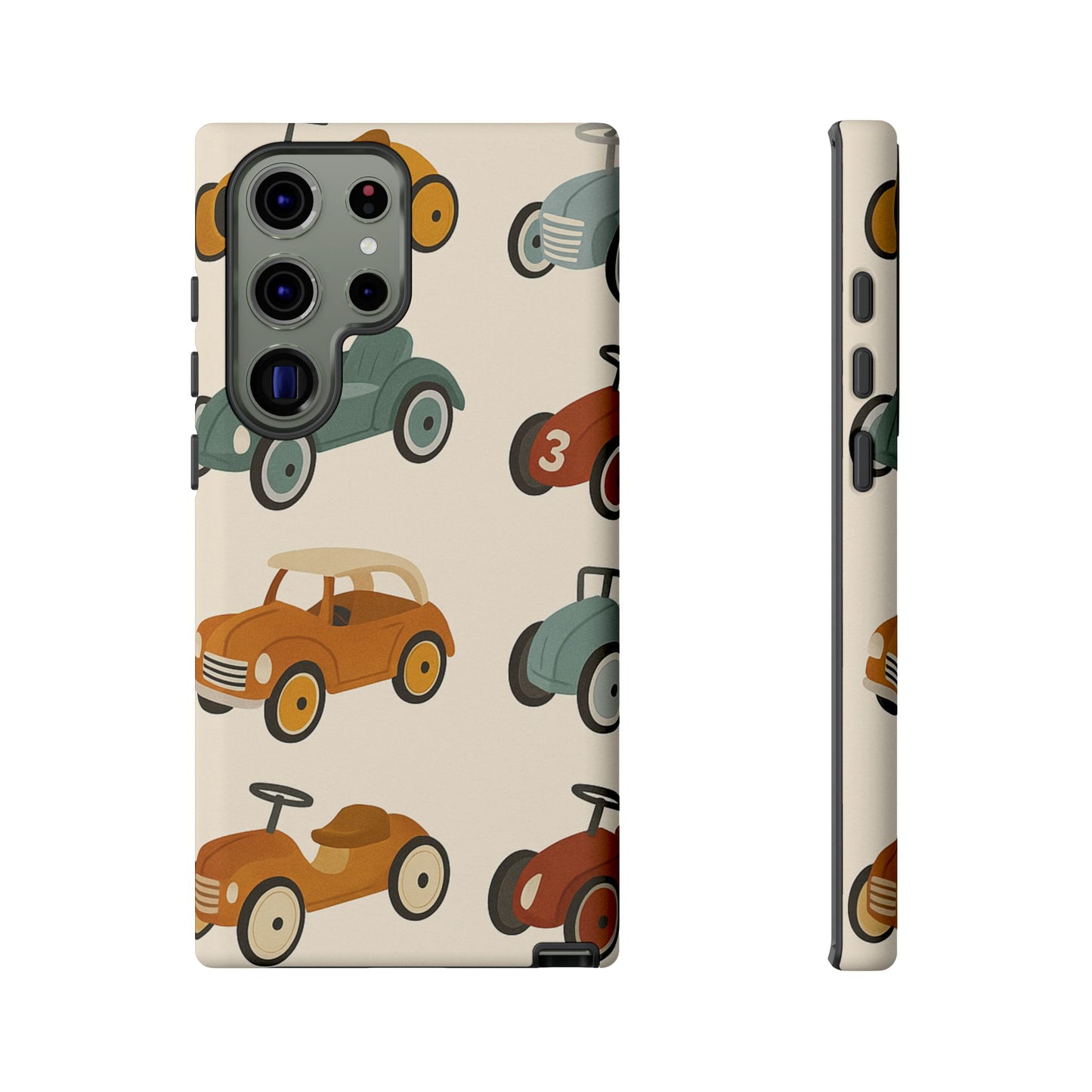 Vintage Car Phone Case, Tough Cases, Kids Gift, Car Lover Accessory, Retro Style, Phone Protection, Unique Design, pedal cars