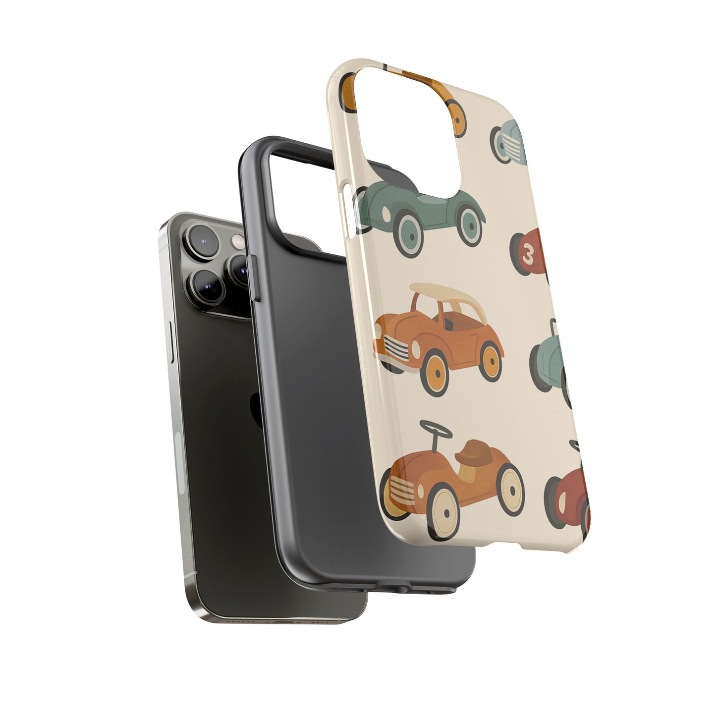 Vintage Car Phone Case, Tough Cases, Kids Gift, Car Lover Accessory, Retro Style, Phone Protection, Unique Design, pedal cars