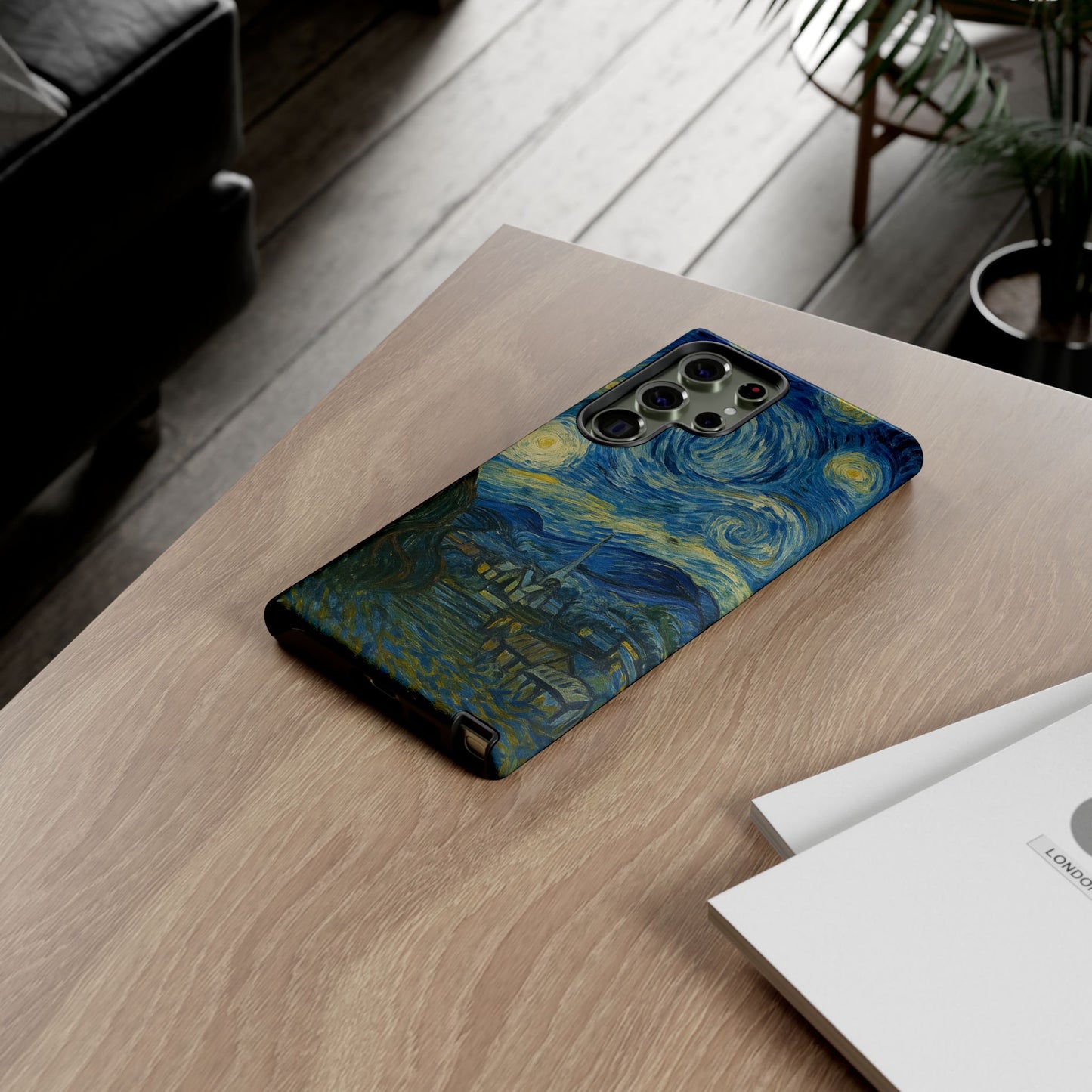 Starry Night Phone Case, Artistic Cell Phone Cover, Gift for Art Lovers, Unique Phone Accessory, Birthday Gift for Him/Her, Tough Cases