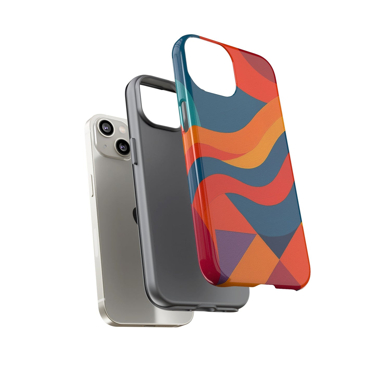 Vibrant Phone Case, Abstract Design Cover, Tough Cases for All Occasions, Stylish Gift for Tech Lovers, Modern Phone Accessories