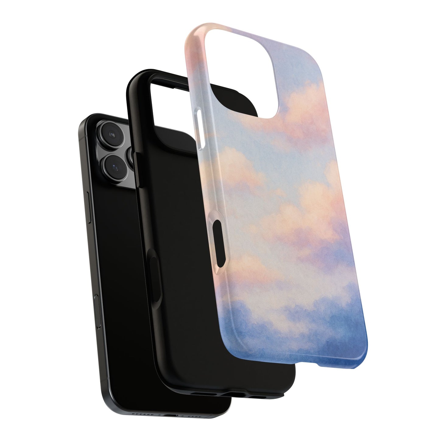 Sky Blue Cloud Phone Case, Tough Phone Cover, Aesthetic Cell Phone Accessory, Gift for Teen, Trendy Tech Protection