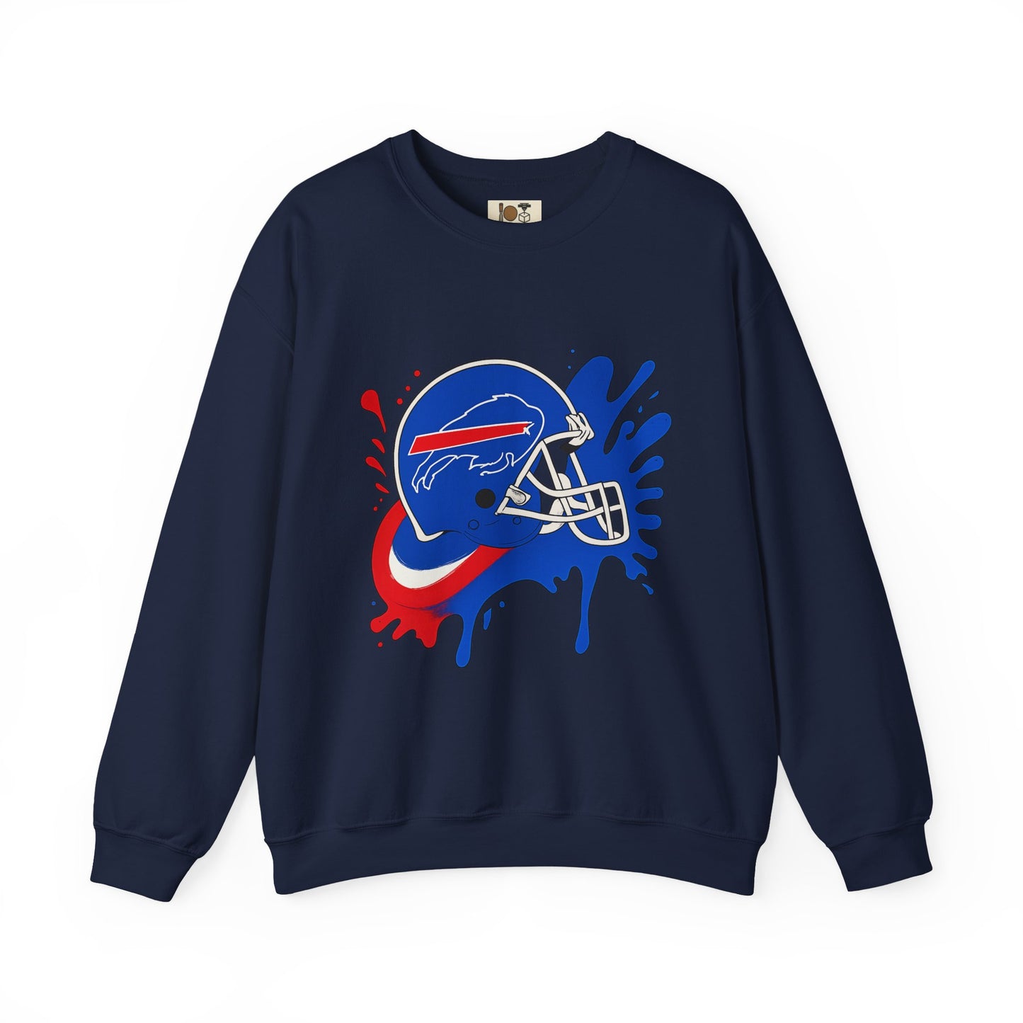 Buffalo Bills Inspired Crewneck Sweatshirt, NFL Fan Gear, Casual Sportswear, Game Day Apparel, Unisex Sweatshirt, Tailgate Clothing