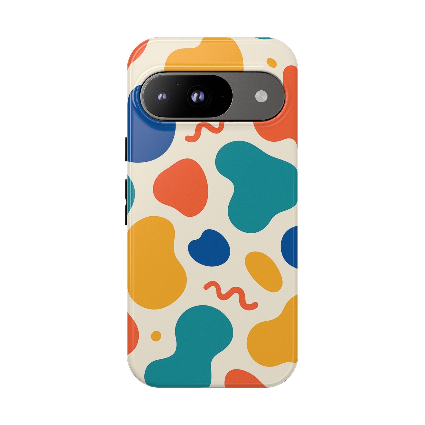 Colorful Phone Case with Abstract Design, Stylish Phone Cover, Trendy Tech Accessory for Her, Unique Gift Idea, Fun Patterned Case