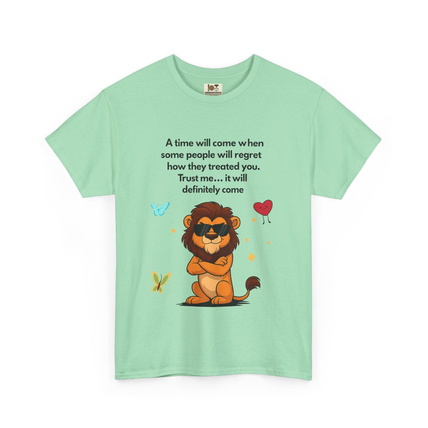 Empowering Lion Quote T-Shirt | Unisex Heavy Cotton Tee | Inspirational Graphic Tee, Gift for Friends, Motivational Apparel, Lion [...]