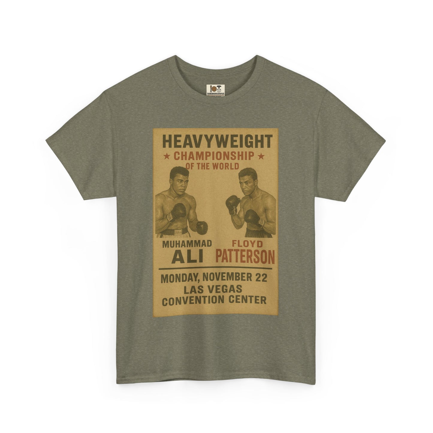Vintage Boxing Championship Tee, Retro Ali vs Patterson Shirt, Sports Fan Gift, Unisex Heavy Cotton Shirt, Unique Sports Apparel