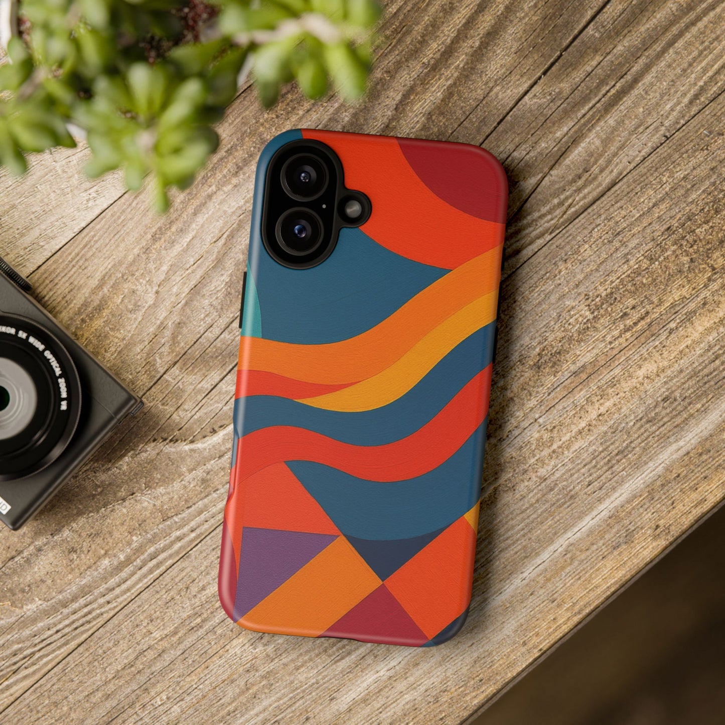 Vibrant Phone Case, Abstract Design Cover, Tough Cases for All Occasions, Stylish Gift for Tech Lovers, Modern Phone Accessories