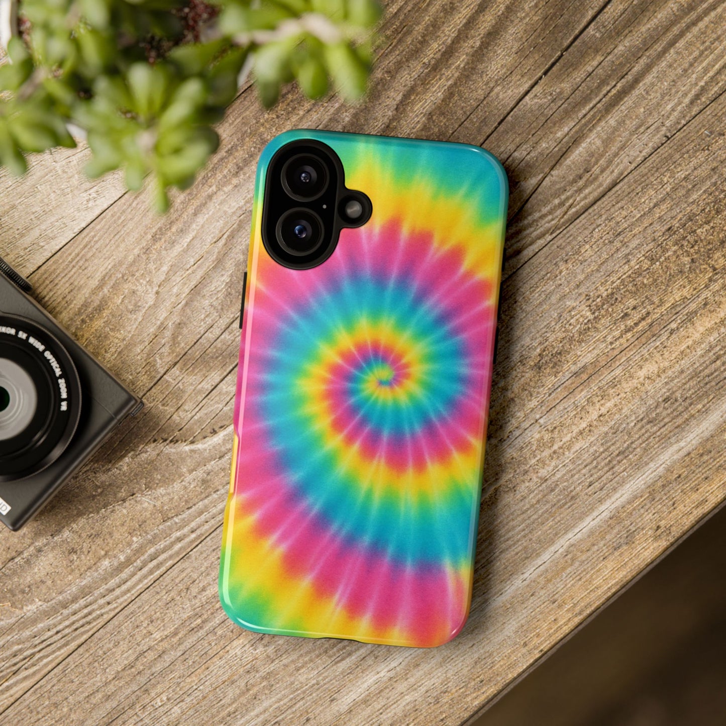 Colorful Tie-Dye Phone Case, Vibrant Phone Cover, Boho Style Accessory, Gift for Teens, Trendy Phone Accessories