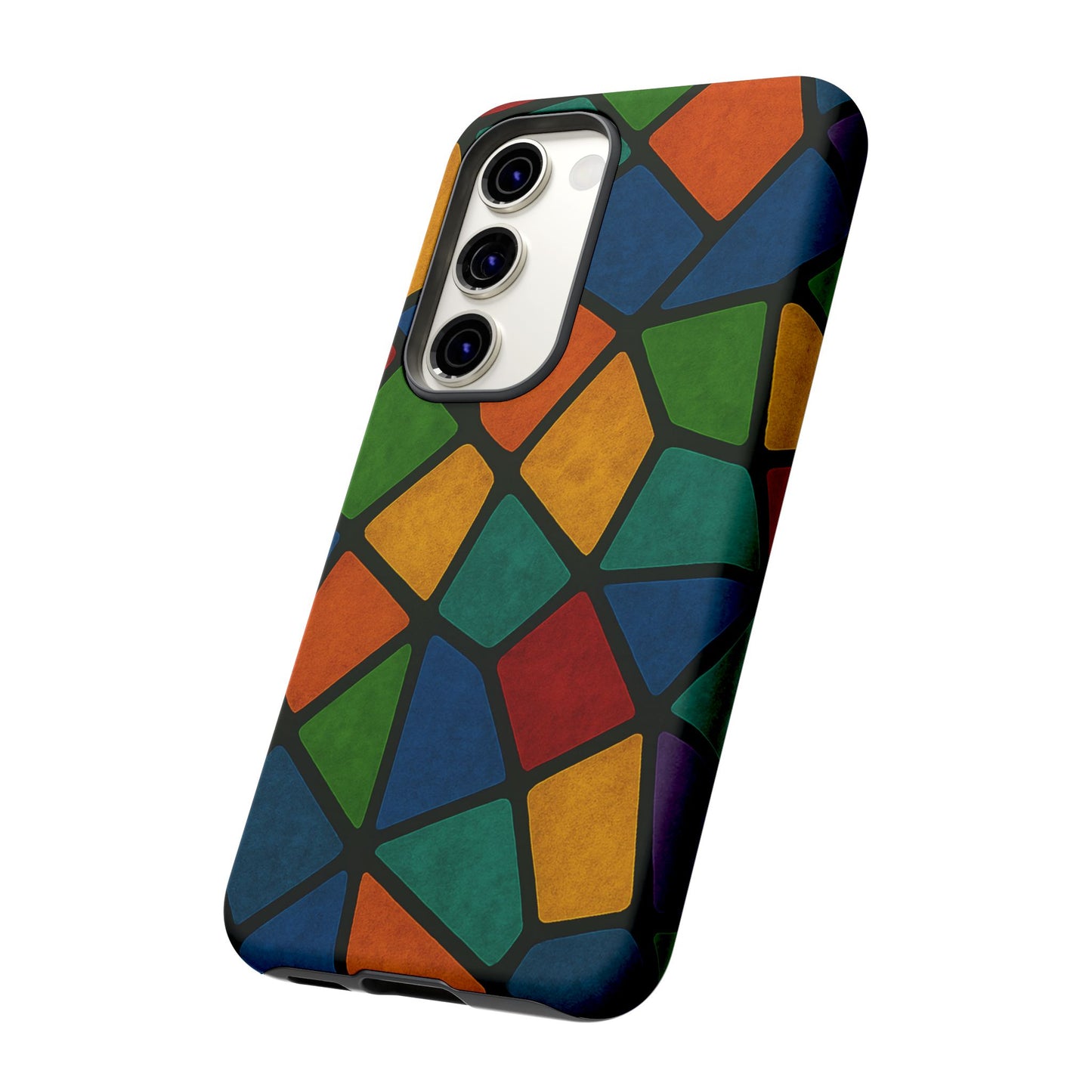 Colorful Mosaic Phone Case, Tough Cell Phone Cover, Vibrant Smartphone Protector, Unique Gift for Weddings, Birthday, Holidays