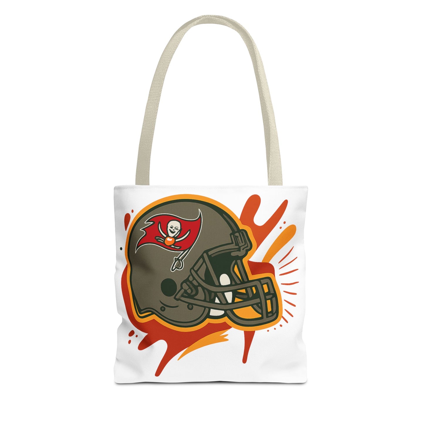 Tote Bag with Bold Football Design, Sports Tote, Game Day Bag, NFL Fan Gift, Personalized Beach Bag, Unique Shopping Tote