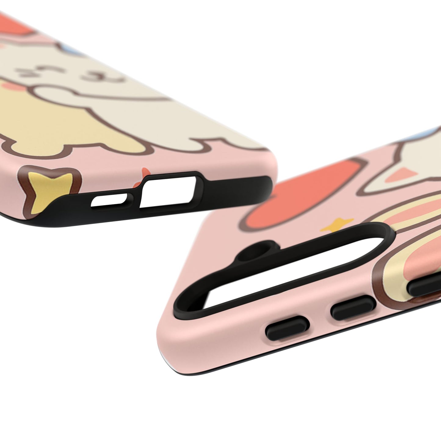 Cute Animal Phone Case -Tough Cases with Bunny and Cat Design, Kawaii Gift for Kids, Birthday, Everyday Use, Phone Accessories, teenage girl