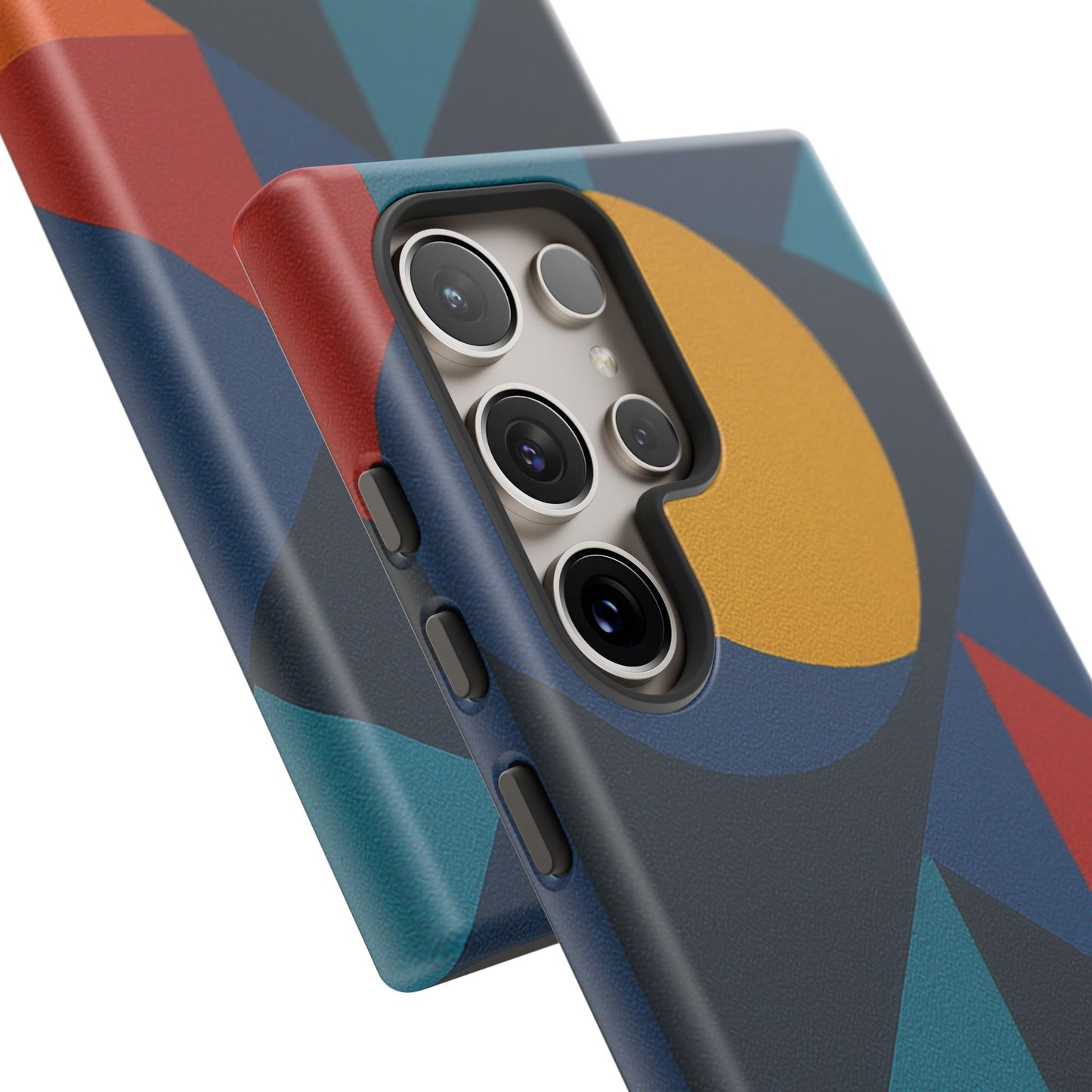 Vibrant Phone Case, Colorful Phone Cover, Geometric Design, Artistic Gift, Trendy Accessory, Vibrant Colors, Unique Design