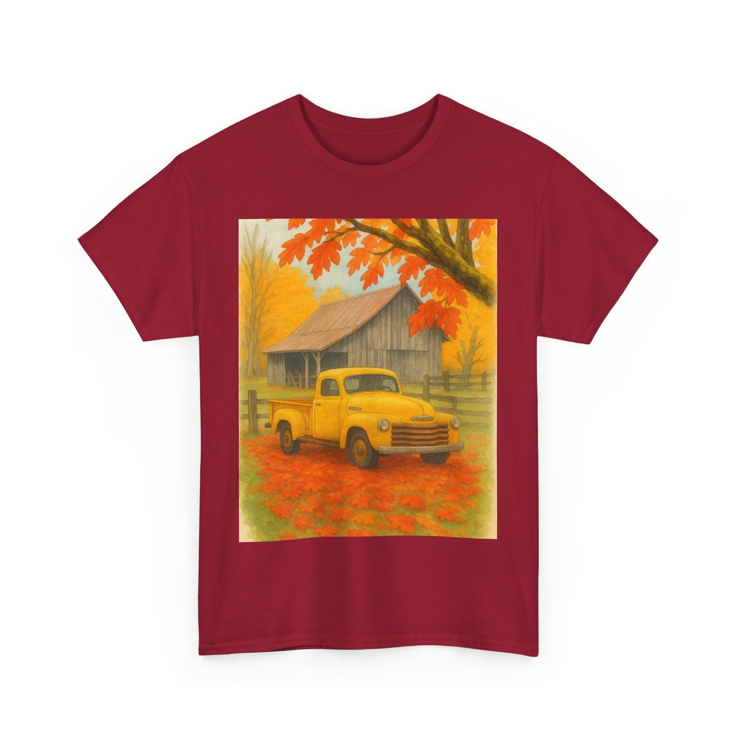 Autumn Vibes Unisex Heavy Cotton Tee, Fall Shirt, Vintage Truck Tee, Cozy [...]