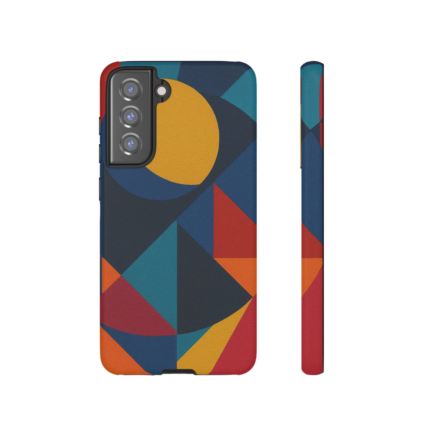 Vibrant Phone Case, Colorful Phone Cover, Geometric Design, Artistic Gift, Trendy Accessory, Vibrant Colors, Unique Design