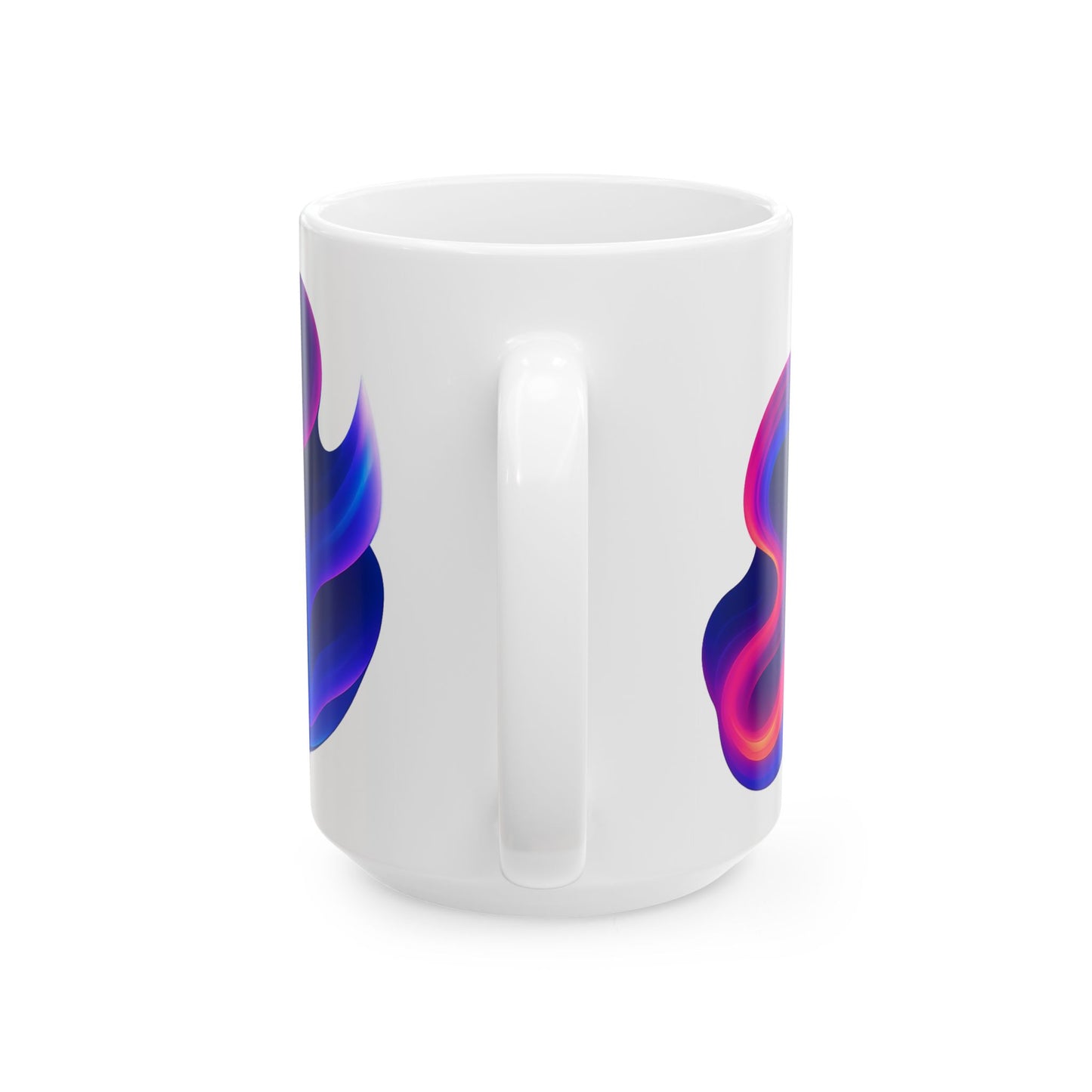 Vibrant Abstract Ceramic Mug, Colorful Coffee Cup, Modern Drinkware, Artistic Mug for Home or Office, Gift for Art Lovers