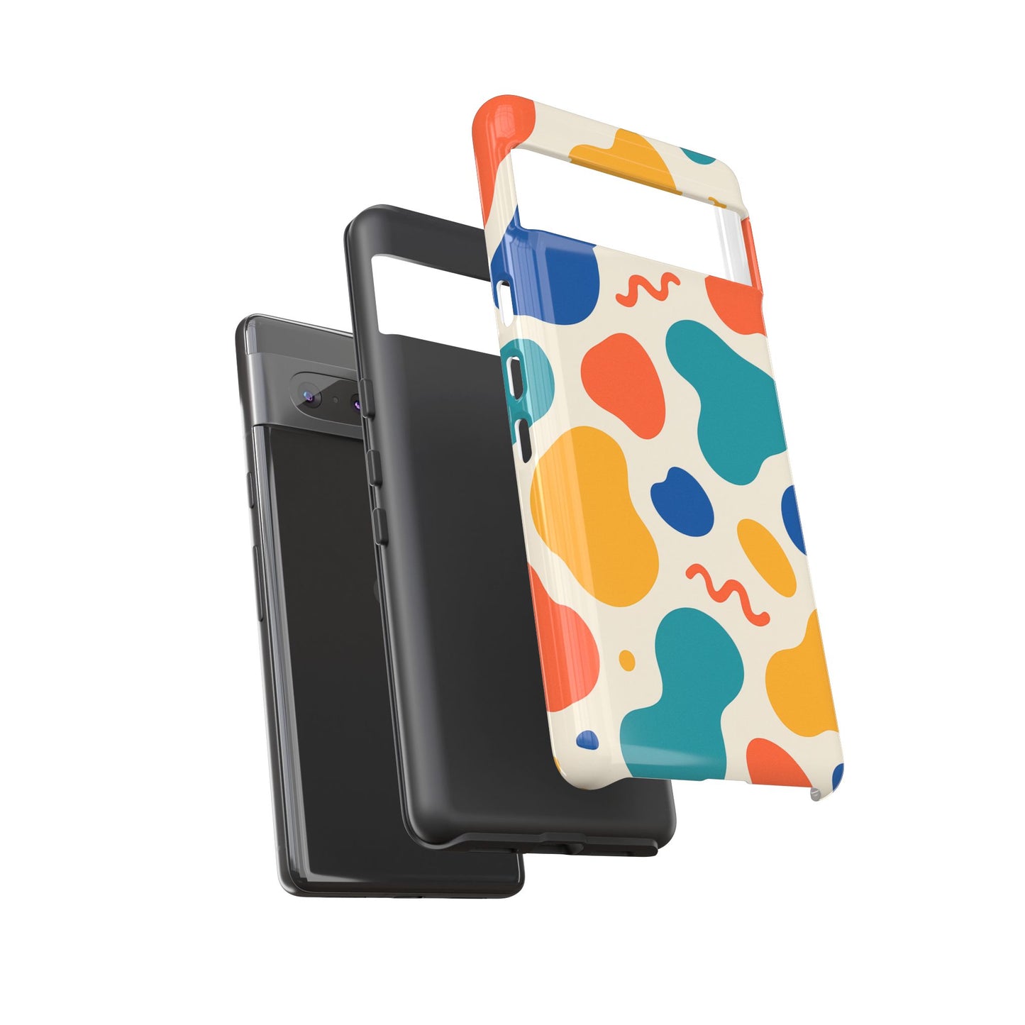 Colorful Phone Case with Abstract Design, Stylish Phone Cover, Trendy Tech Accessory for Her, Unique Gift Idea, Fun Patterned Case