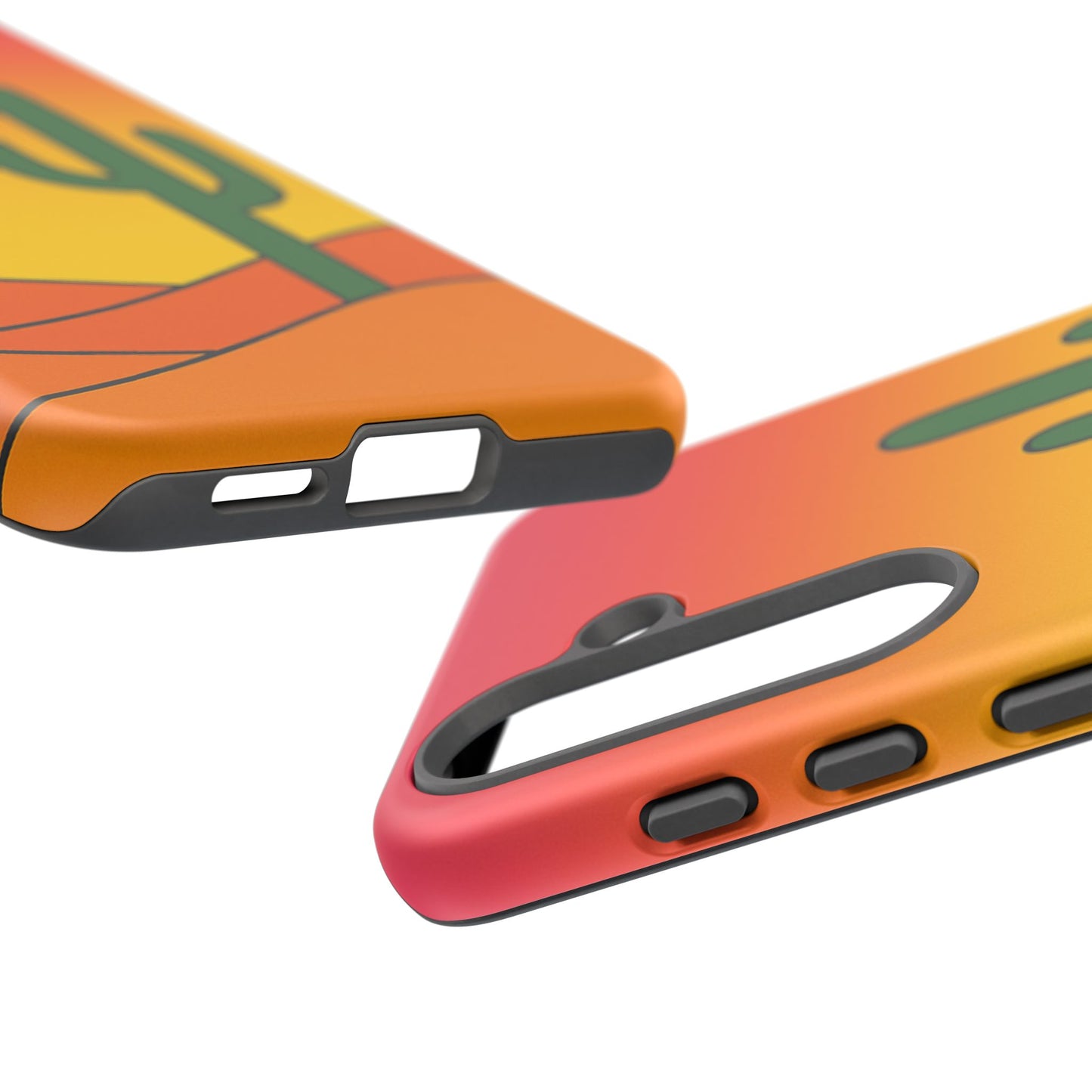 Desert Vibes Phone Case, Tough Cases, Cactus Design, Colorful Phone Cover, Summer Aesthetic, Unique Gift Idea