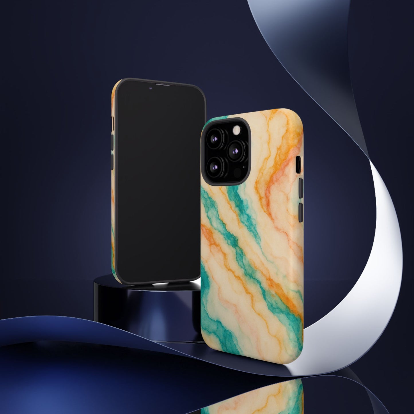 Stylish Phone Case - Tough Cases with Abstract Marble Design, Trendy Accessory, Gift for Her, Protective Case, Unique Phone Cover