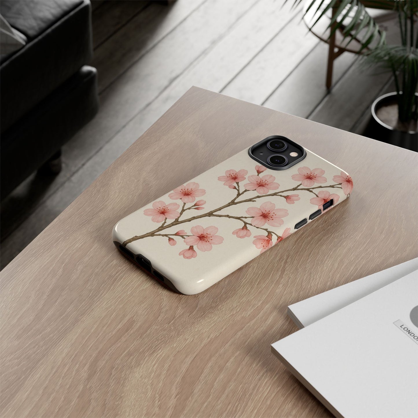Cherry Blossom Phone Case, Floral Phone Cover, Tough Case for Gifts, Spring Decor, Cute Tech Accessories, Nature Lover's Gift