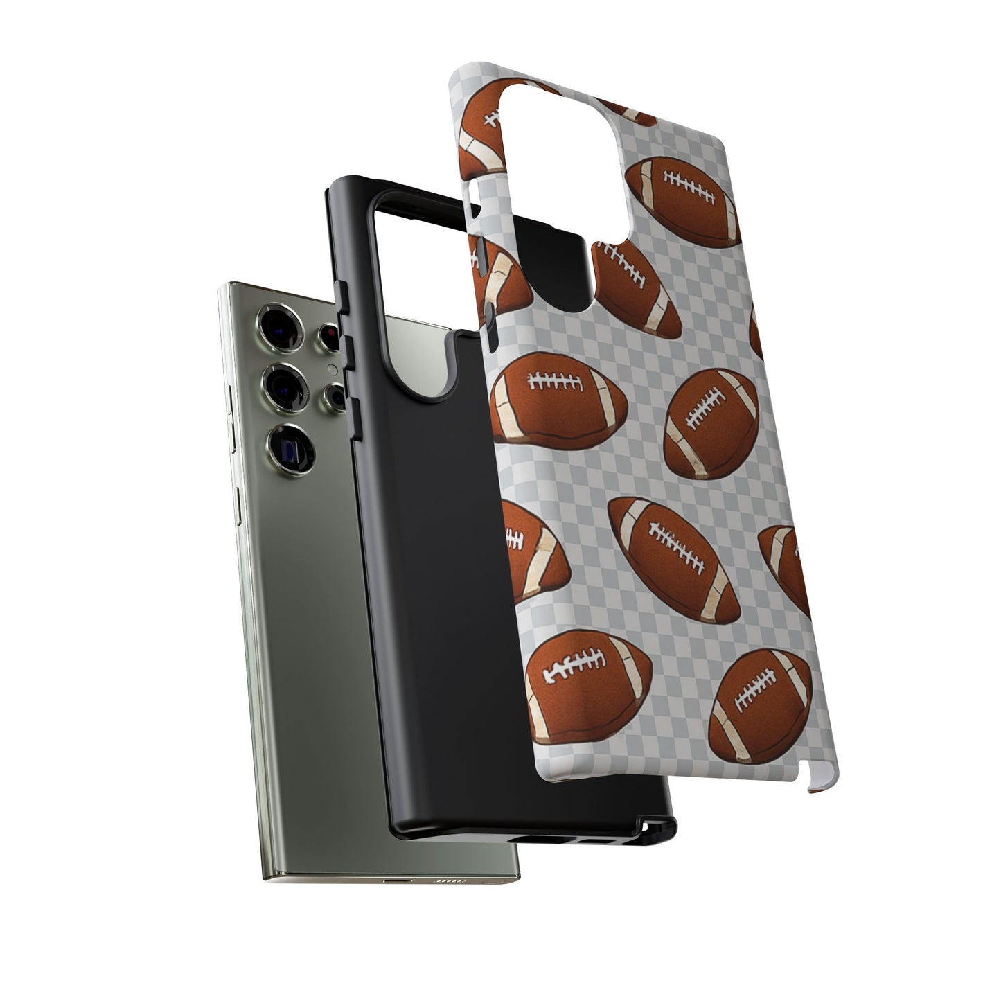 Football Phone Case, Tough Cases for Sports Fans, Unique Gift for Football Lovers, Protective Decor, Athletic Accessories
