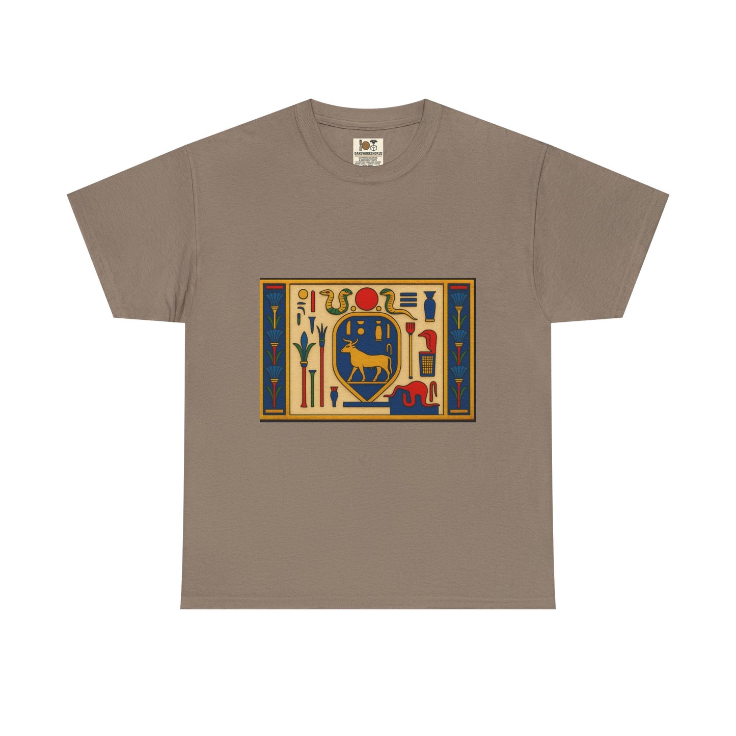 Egyptian Hieroglyphs Unisex Heavy Cotton Tee, Graphic Tee, Casual Wear, Gift Idea, Unique Shirt, Summer Style