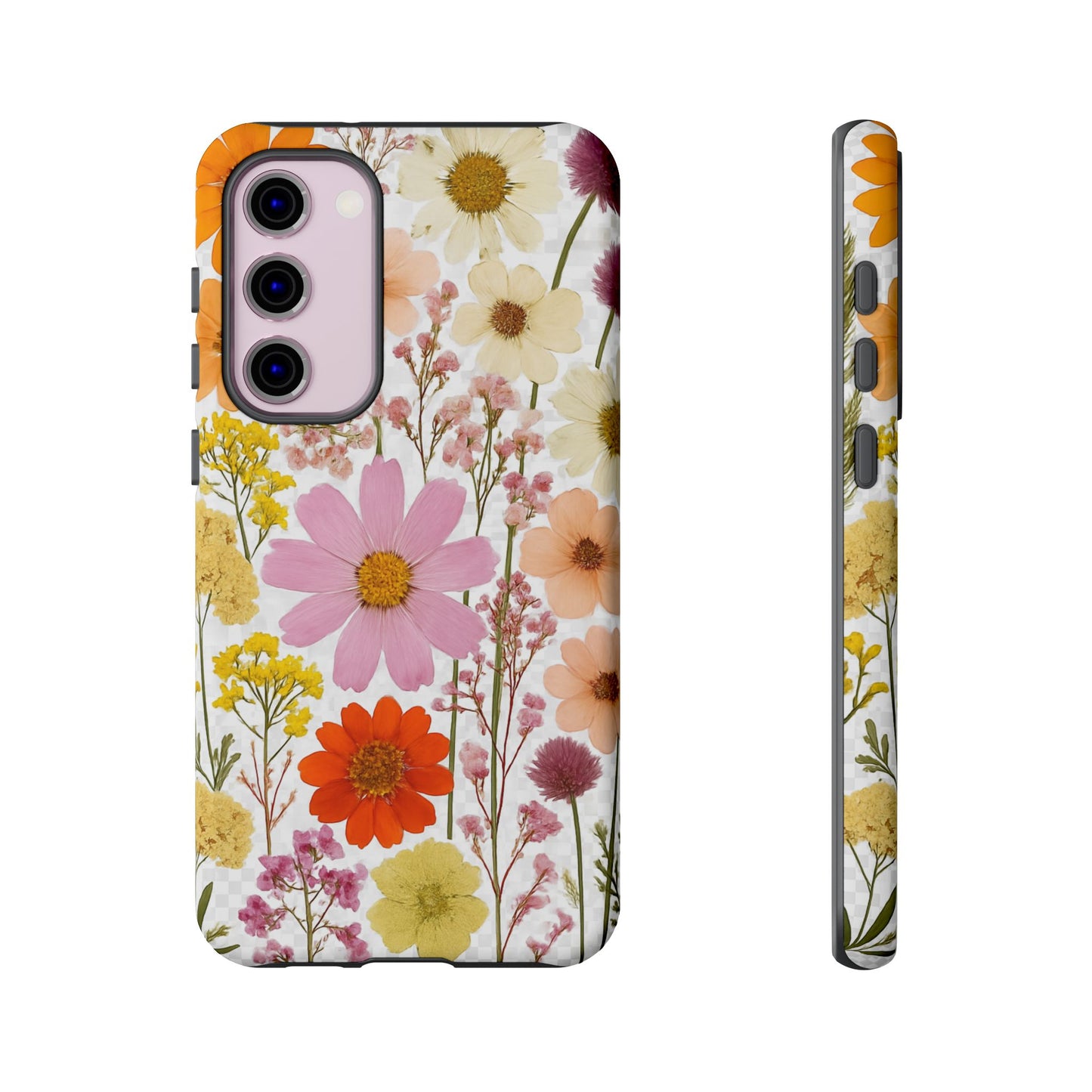 Floral Phone Case - Tough Cases, Stylish Protective Cover, Flower Design, Trendy Gift, Nature Lover Accessory, DRIED FLOWERS