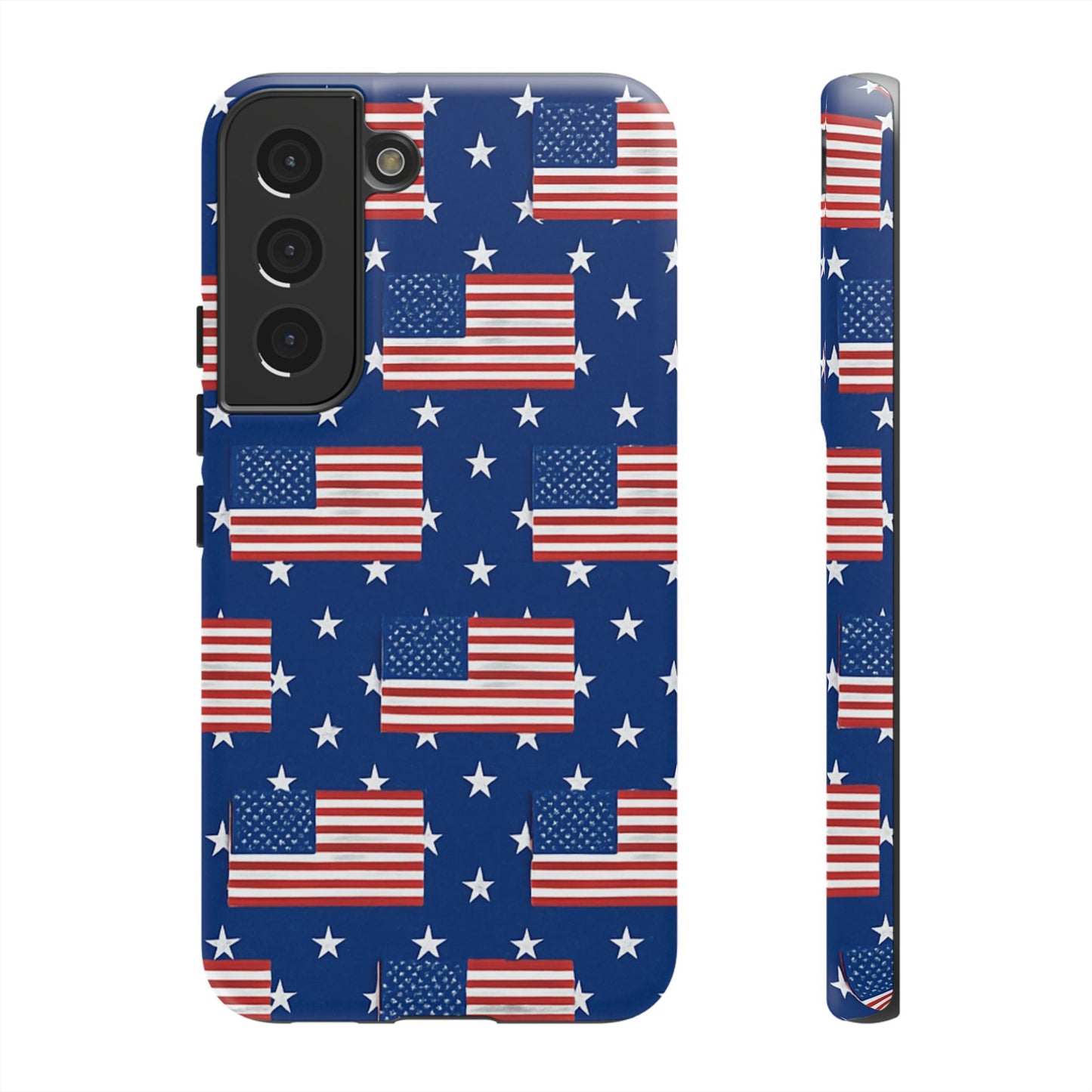 Patriotic Phone Case, Independence Day Accessories, American Flag Design, Star-Spangled Cover, Summer BBQ Gift