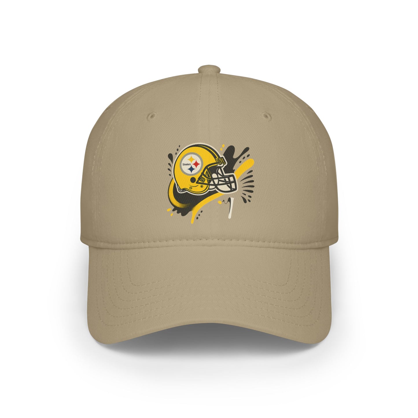 Red Low Profile Baseball Cap with Football Design, Ideal for Sports Fans, Casual Wear, Gifting, Game Day Accessory, Outdoor Events