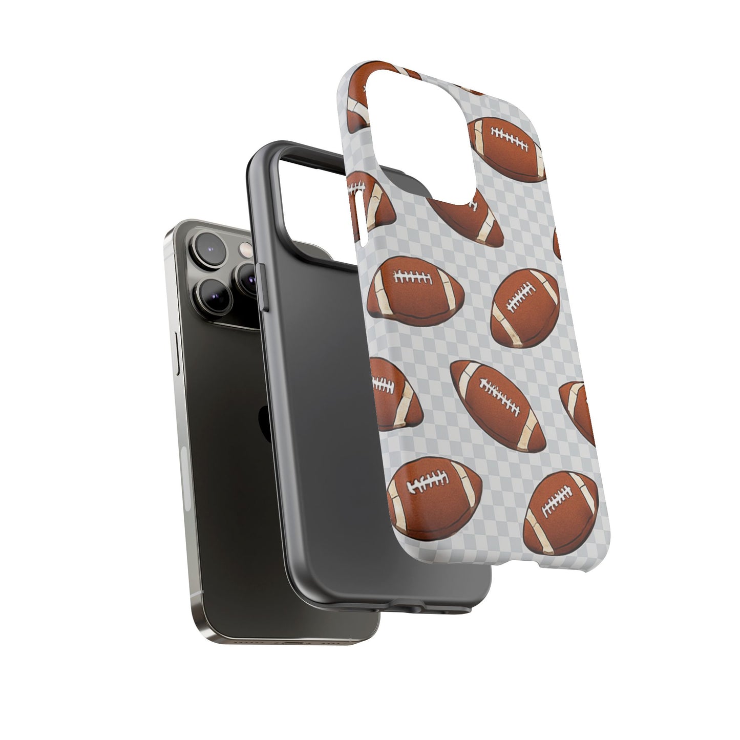 Football Phone Case, Tough Cases for Sports Fans, Unique Gift for Football Lovers, Protective Decor, Athletic Accessories
