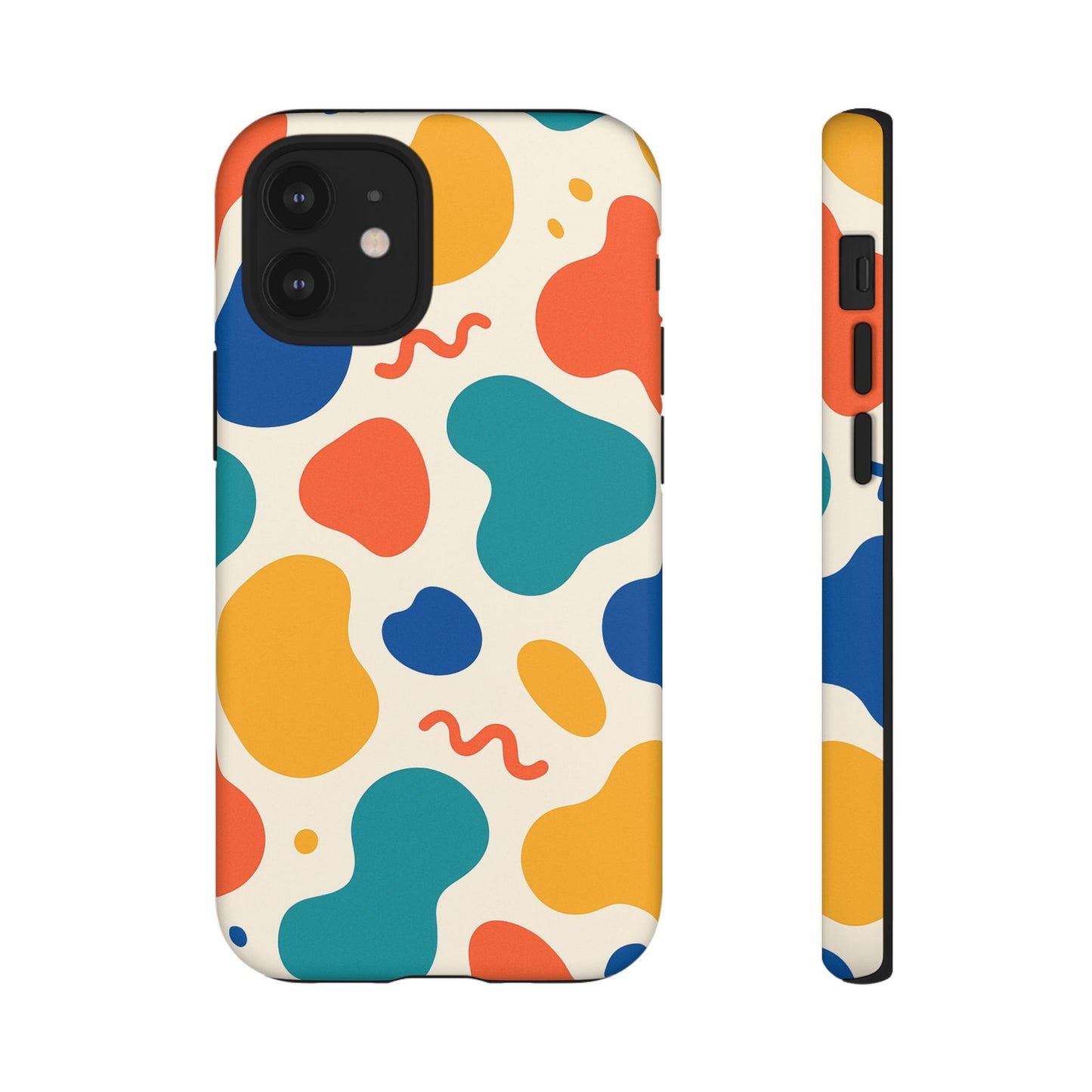 Colorful Phone Case with Abstract Design, Stylish Phone Cover, Trendy Tech Accessory for Her, Unique Gift Idea, Fun Patterned Case