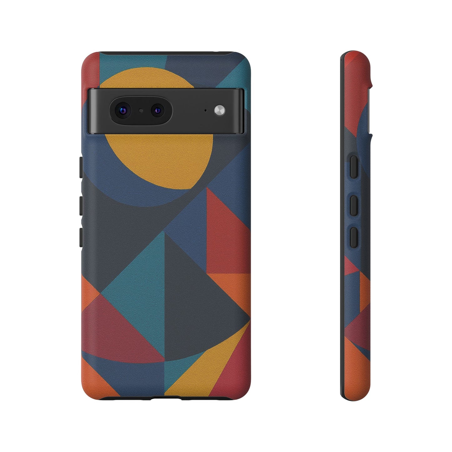 Vibrant Phone Case, Colorful Phone Cover, Geometric Design, Artistic Gift, Trendy Accessory, Vibrant Colors, Unique Design