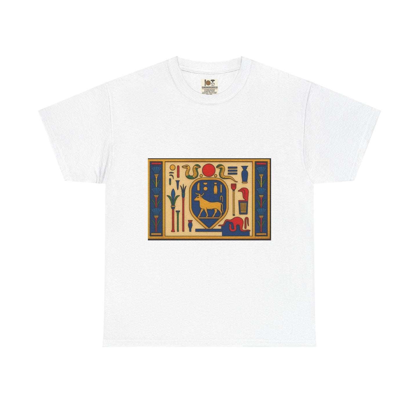 Egyptian Hieroglyphs Unisex Heavy Cotton Tee, Graphic Tee, Casual Wear, Gift Idea, Unique Shirt, Summer Style