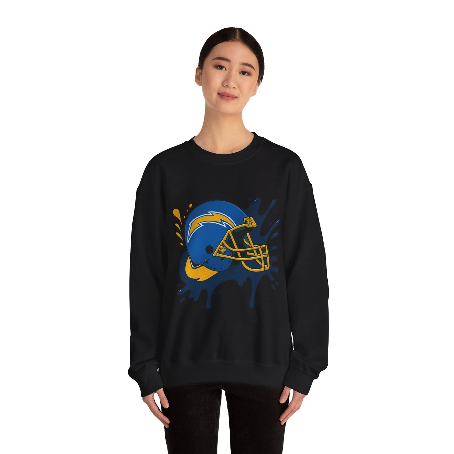Sporty Splash Crewneck Sweatshirt - Football Lover Gift, Unisex Casual Wear, Game Day Attire, Cozy Sweatshirt, Fall Fashion